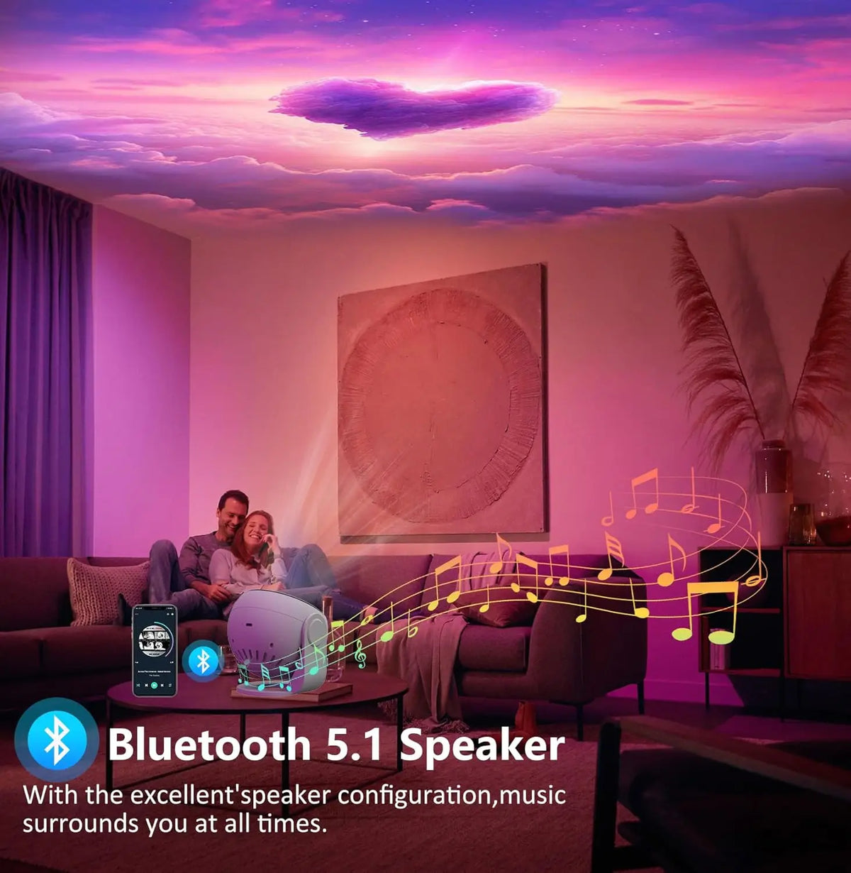13-in-1 Star Projector Bluetooth Speaker