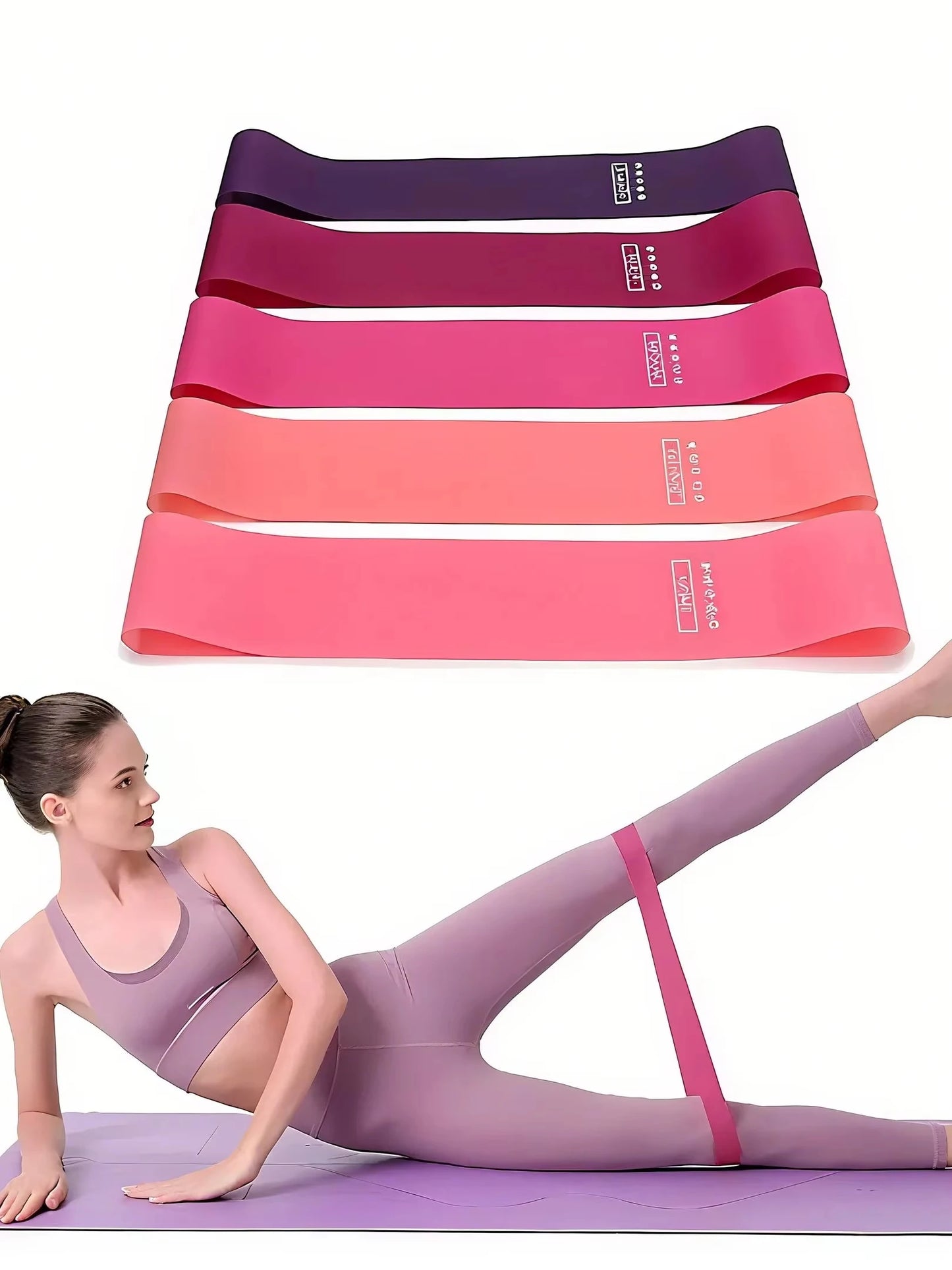 Yoga Resistance Band Squats Durable
