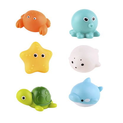 Baby Bath Toys Turtle Squirt Water Net Fishing Shark