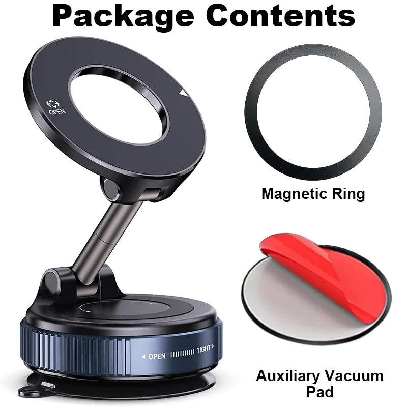 Car Phone Magnetic Stand Mechanical Vacuum Suction Cup