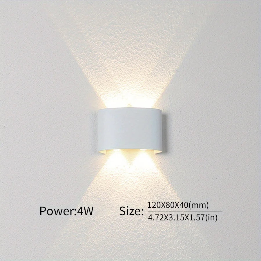 Led Wall Lamp Waterproof IP66 Up And Down Lighting Garden Decoration
