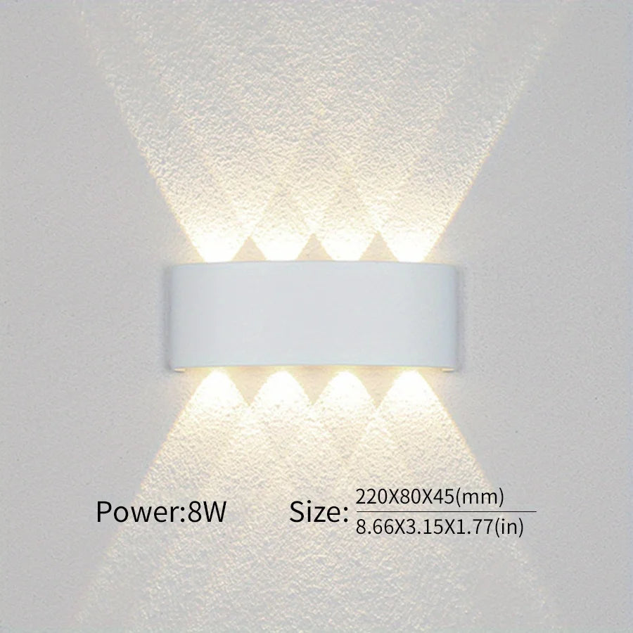 Led Wall Lamp Waterproof IP66 Up And Down Lighting Garden Decoration