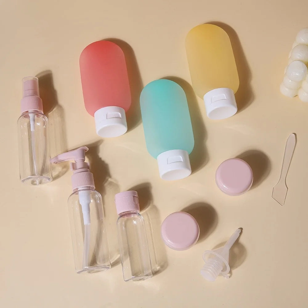 Travel toiletries bottle set toiletries container