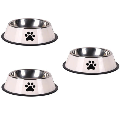 Stainless steel large capacity pet bowl dog food bowl
