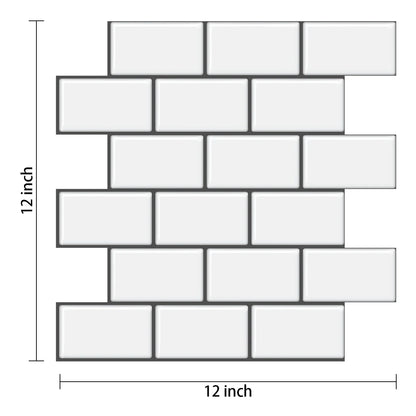 Subway Wall Stickers Peel and Stick 3d Brick Vinyl