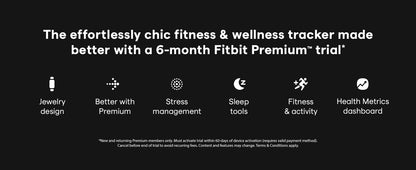 Fitbit Luxe Fitness Tracker AMOLED Screen 24/7 Heart Rate
