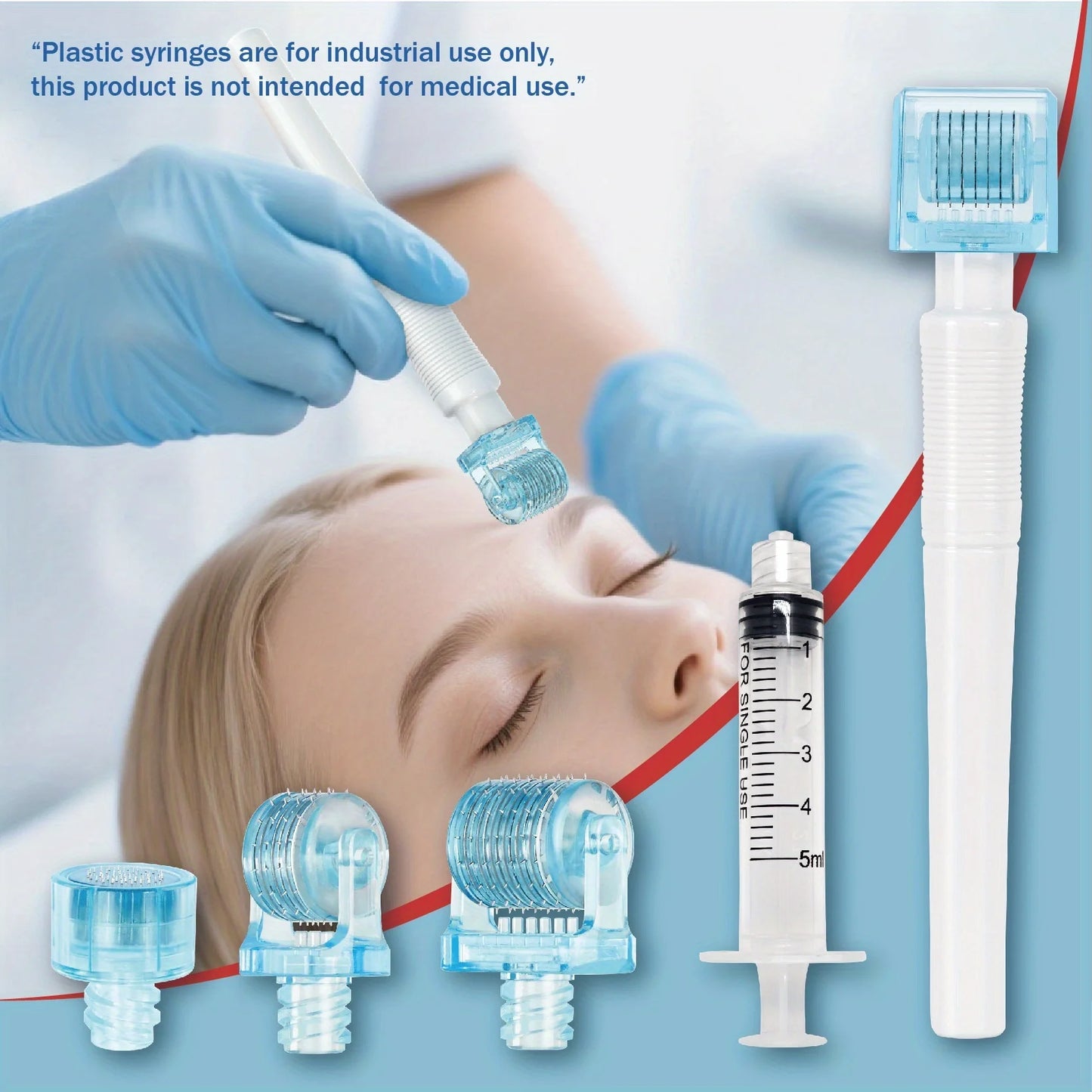 Hydra Derma Roller and Stamp Set