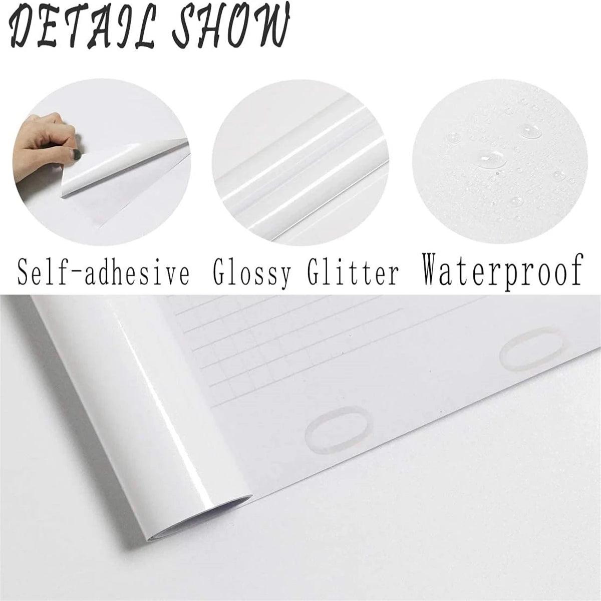 Marble Kitchen Oil-Proof Film Proof Self-Adhesive Wallpaper