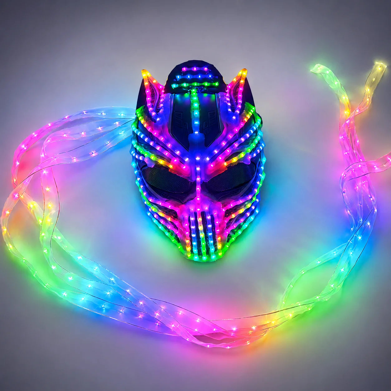 Female LED Helmet Monster Luminous Hat Light Illusion