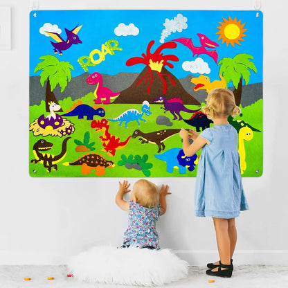 Montessori Felt Board Story Set Toys Preschool Learning Activities