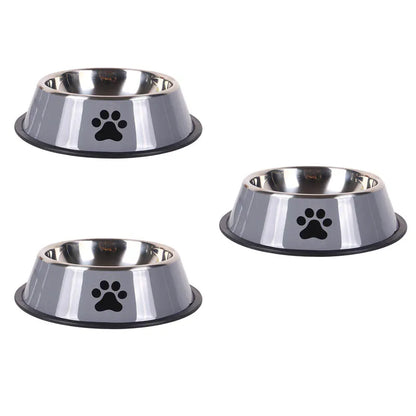 Stainless steel large capacity pet bowl dog food bowl