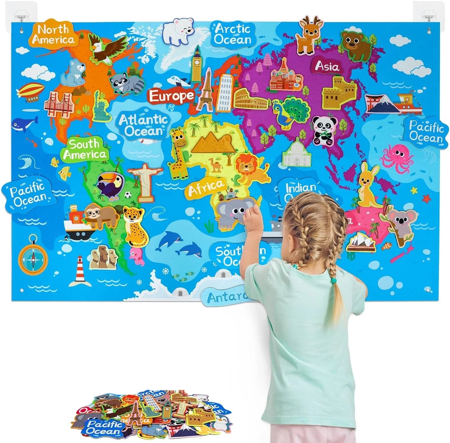 Montessori Felt Board Story Set Toys Preschool Learning Activities