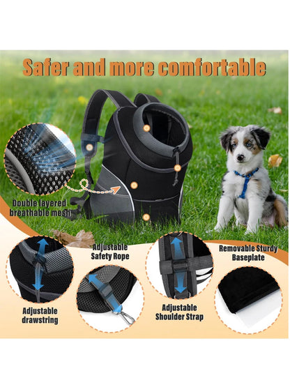Pet Backpack Carrier for Small Dogs & Cats - Front-Folded