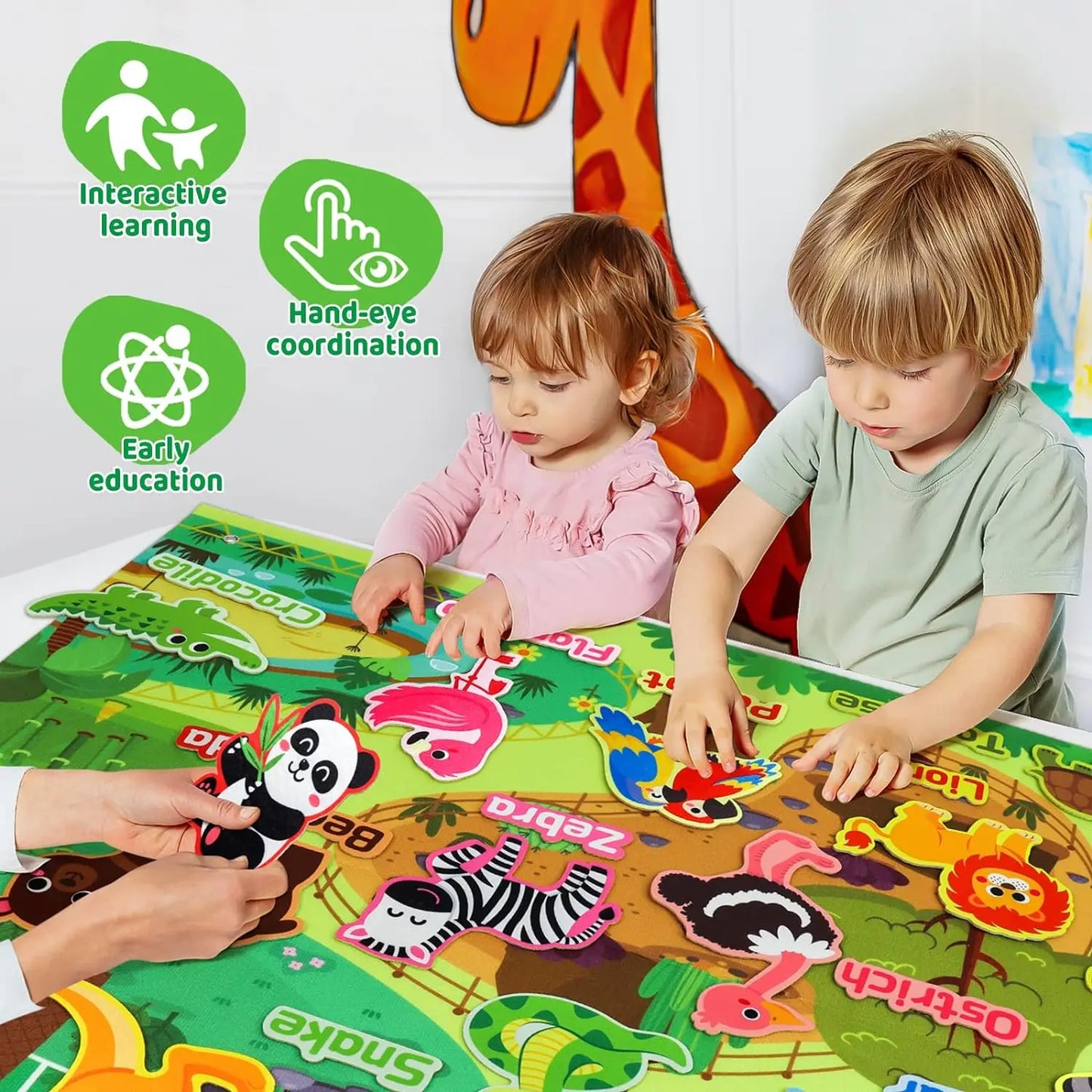 Montessori Felt Board Story Set Toys Preschool Learning Activities