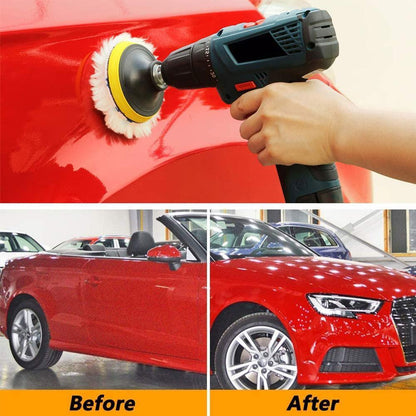 Universal Car Polish Pad Soft Wool Machine Waxing Polisher