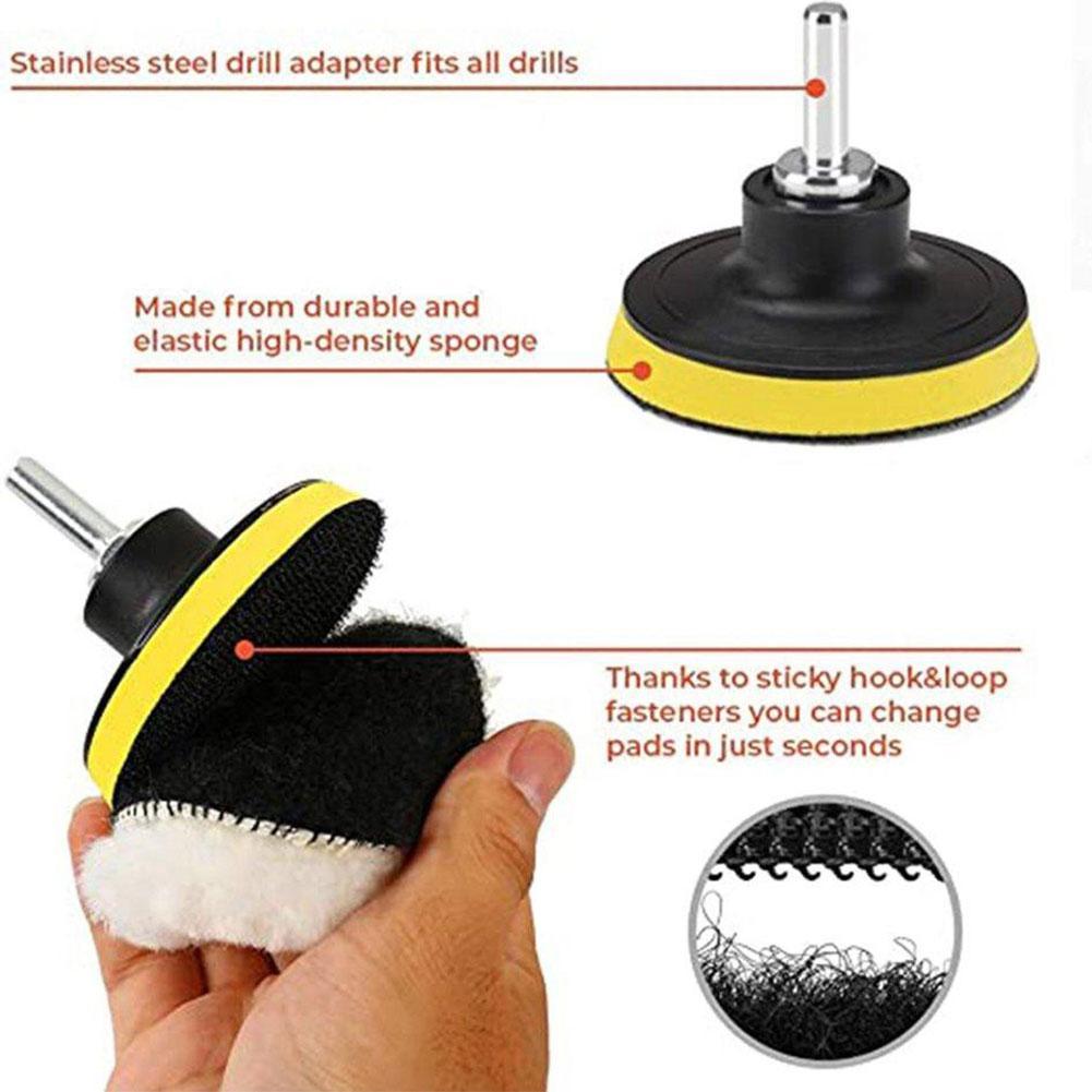 Universal Car Polish Pad Soft Wool Machine Waxing Polisher