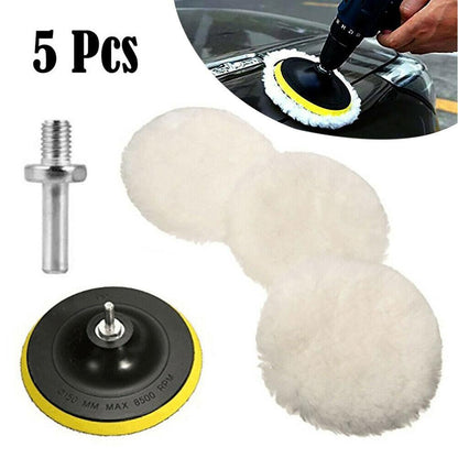 Universal Car Polish Pad Soft Wool Machine Waxing