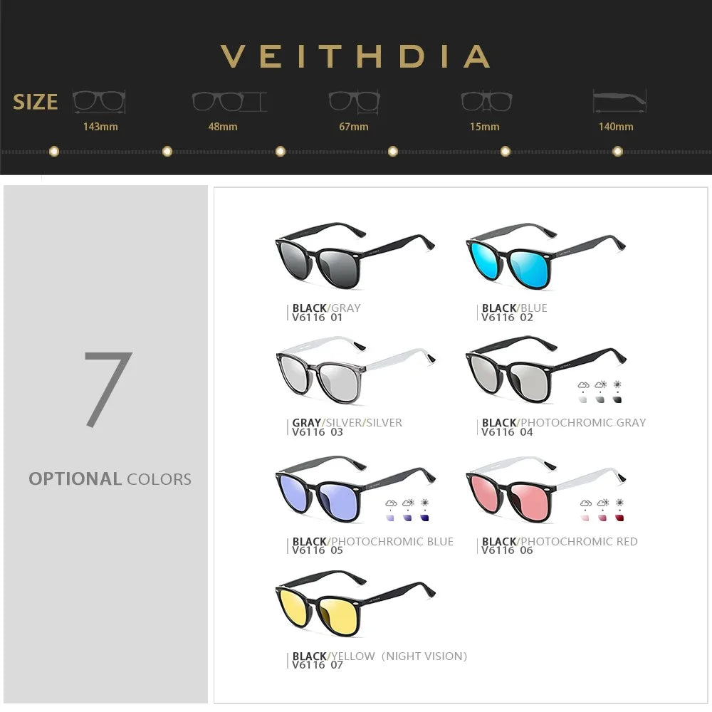 Polarized Sunglasses UV400 Photochromic Sports Eyewear