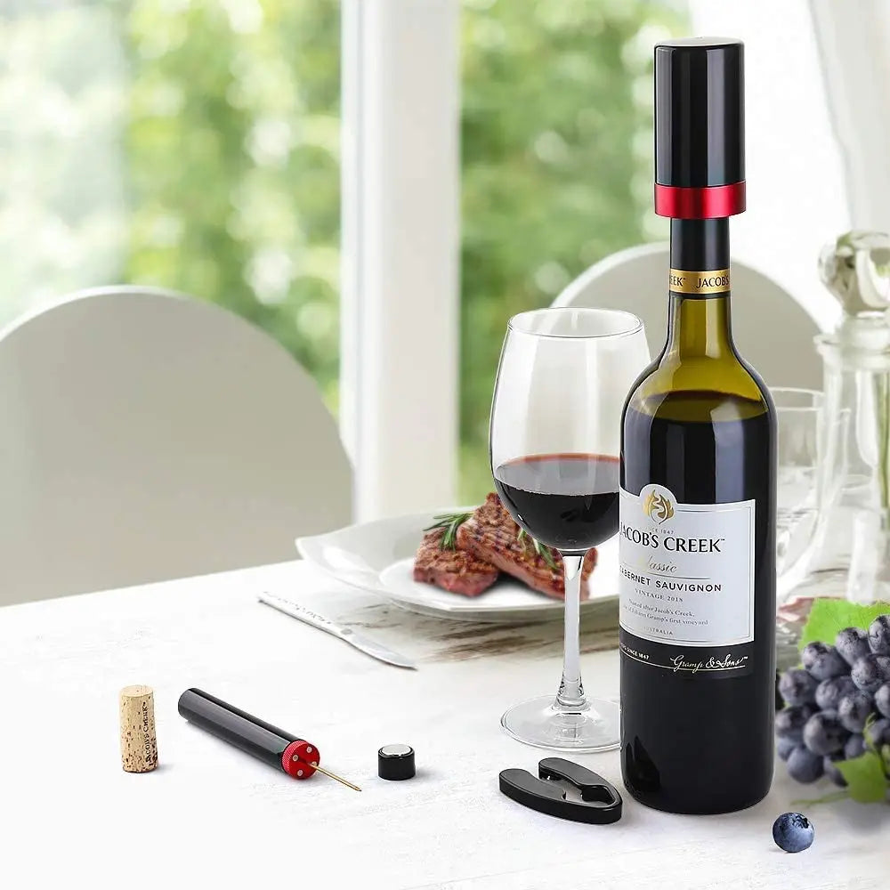 Portable Wine Opener Wine Air Pressure Pump Bottle Corkscrew