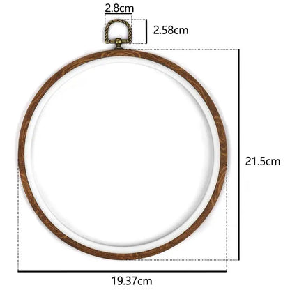 Sewing Tool Round Bamboo Embroidery Hoops Frame Set