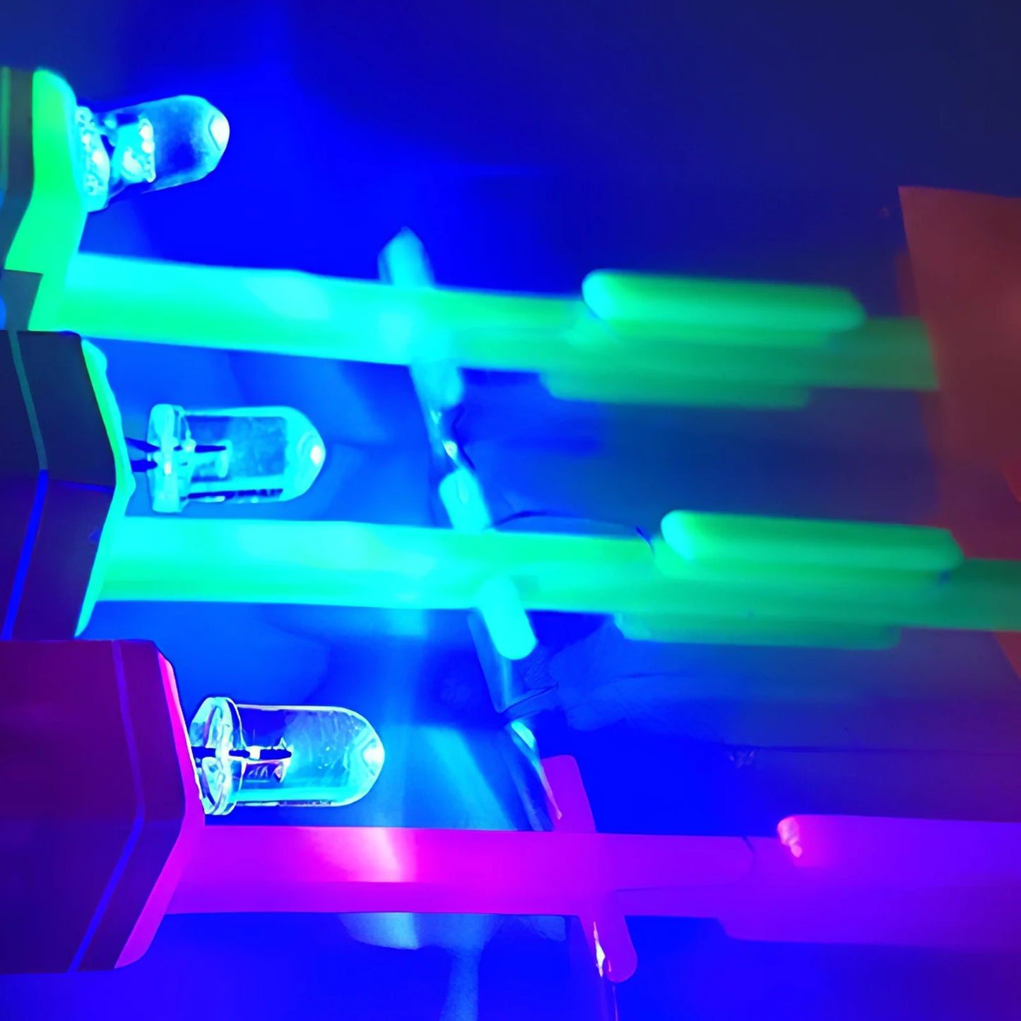 10PCS Outdoor Shining Rocket Flash LED Light Night