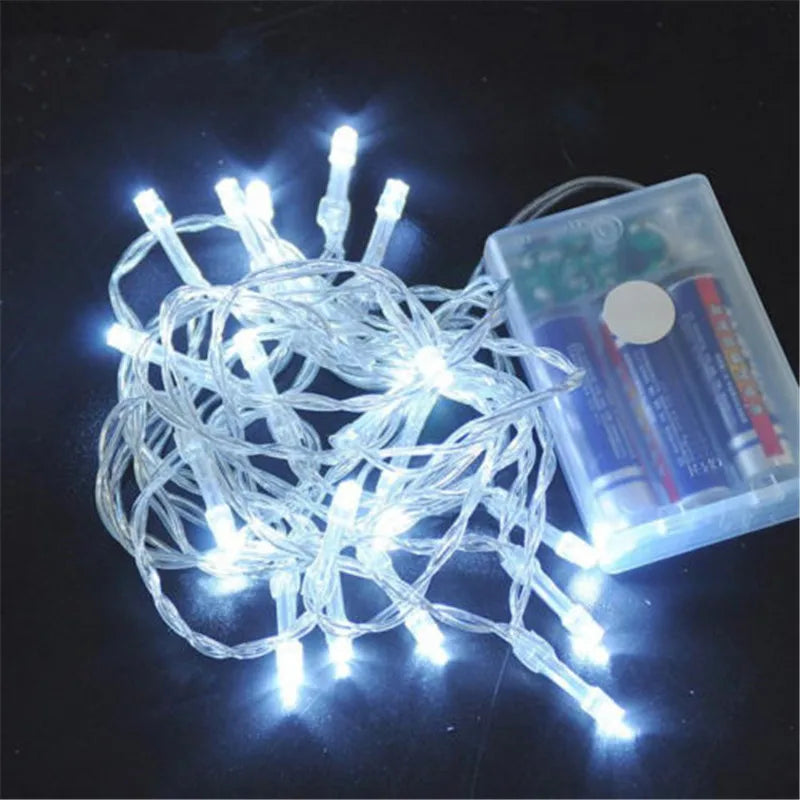 AA Battery Operated LED String Lights 10/20/40/80/160 for Xmas