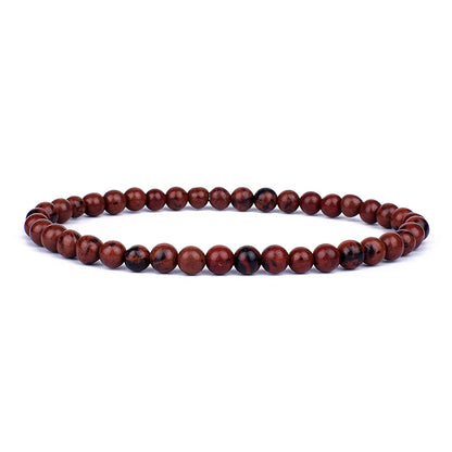 Mini Energy Charm Bracelet Natural Stone Beads Yoga Healing
