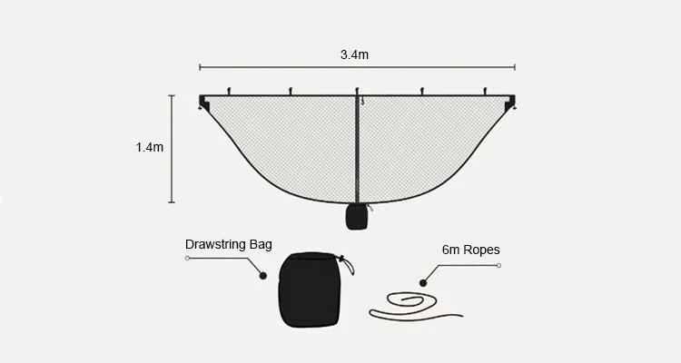 Outdoor Lightweight Travel Portable Hanging Mosquito Net