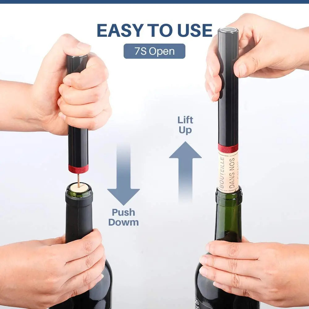 Portable Wine Opener Wine Air Pressure Pump Bottle Corkscrew