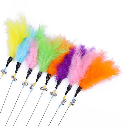 Funny Kitten Cat Teaser Interactive Toy Rod