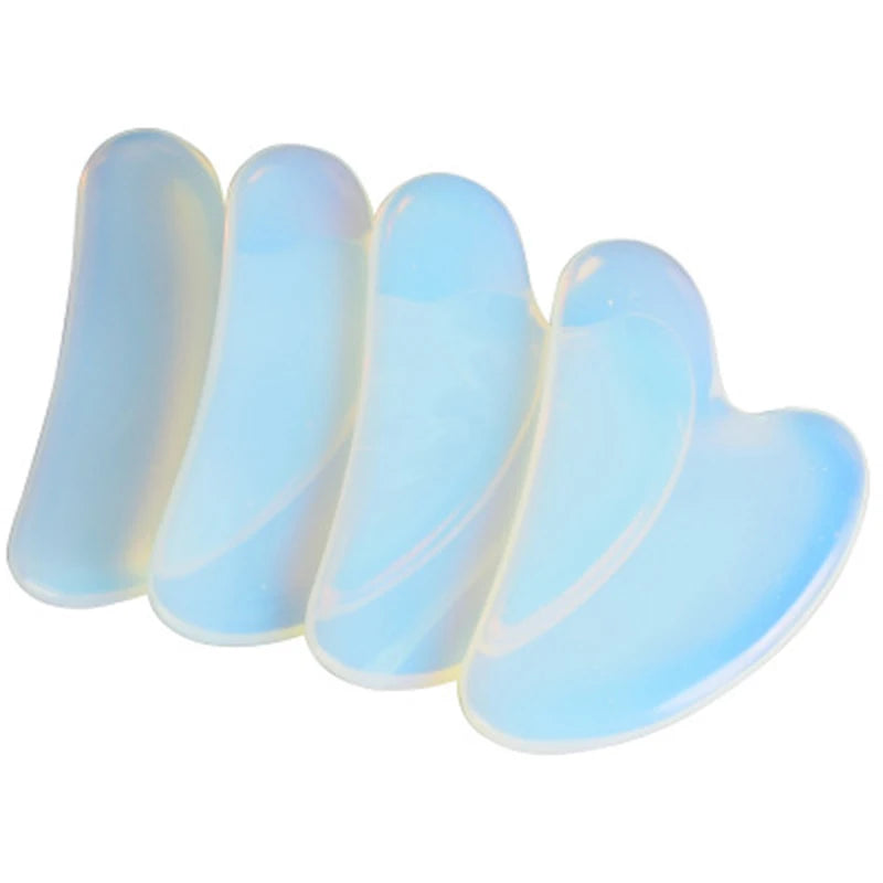 Natural Opal Jade Roller Gouache Scraper For Face Gua Sha