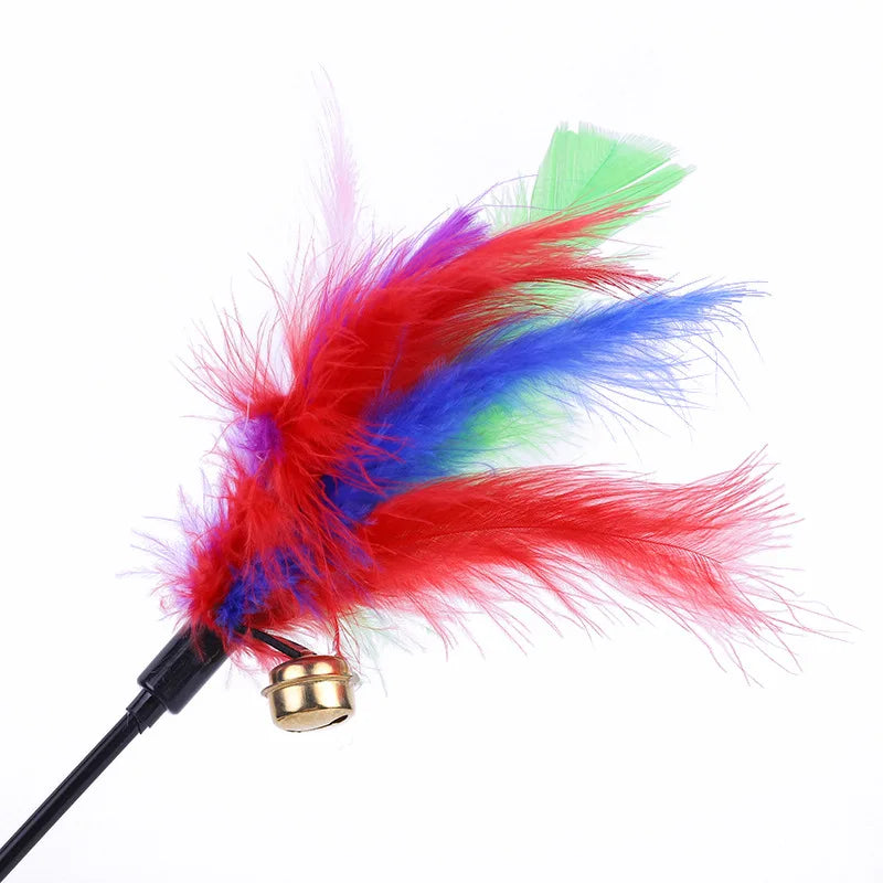 Funny Kitten Cat Teaser Interactive Toy Rod