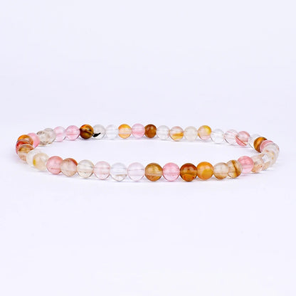 Mini Energy Charm Bracelet Natural Stone Beads Yoga Healing