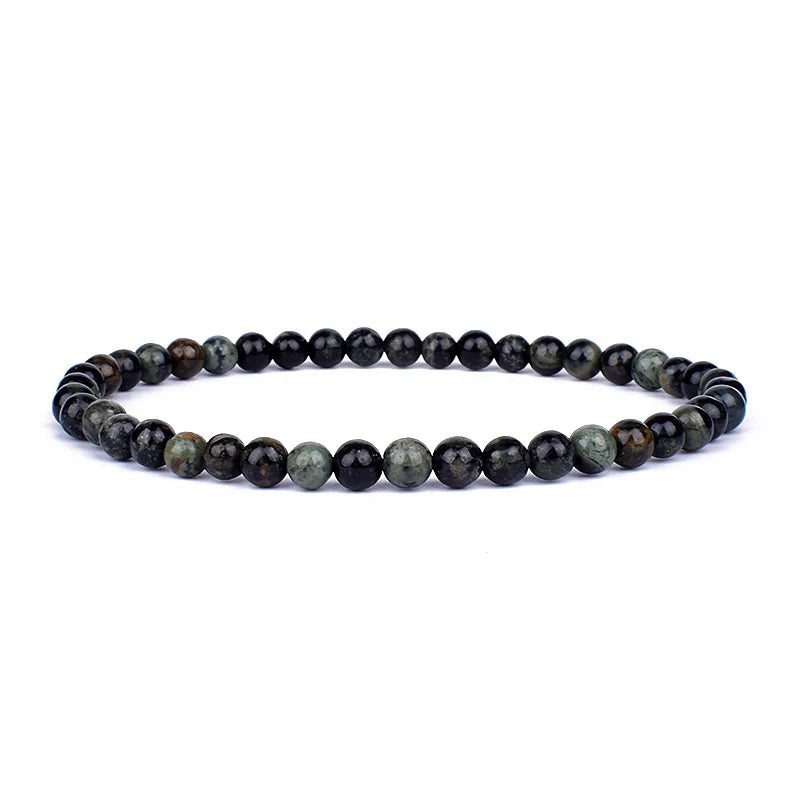 Mini Energy Charm Bracelet Natural Stone Beads Yoga Healing