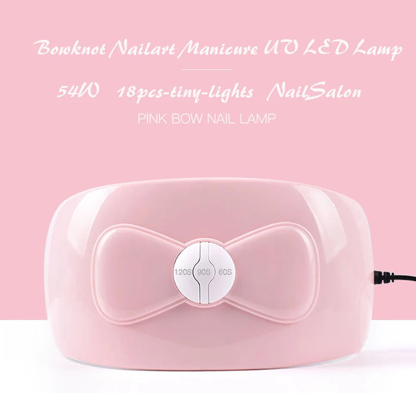 UV LED Nail Dryer Lamp USB Bowknot Ultraviolet Light