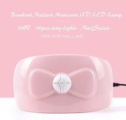 UV LED Nail Dryer Lamp USB Bowknot Ultraviolet Light