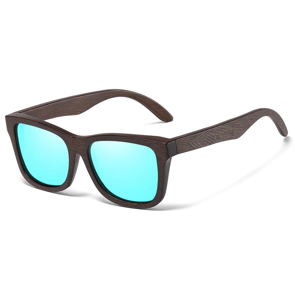 GM Natural Bamboo Wooden Sunglasses Polarized Glasses