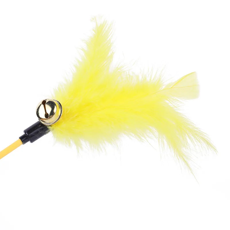 Funny Kitten Cat Teaser Interactive Toy Rod