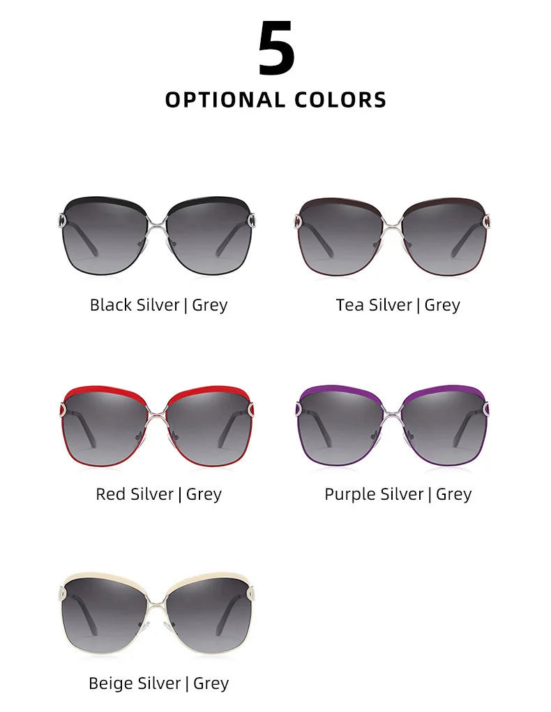 Polarized Ladies Sunglasses Women Gradient Lens