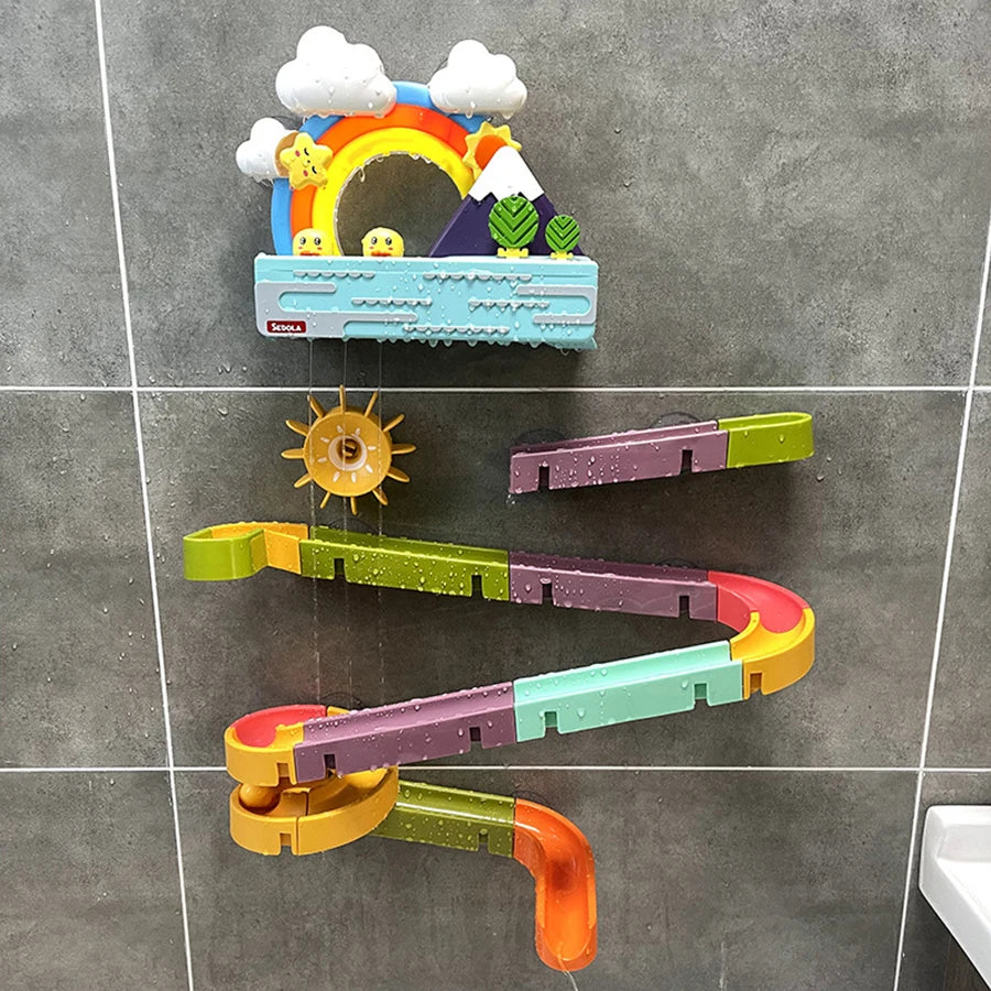 New Baby Bath Kids Toys Rainbow Shower Pipeline