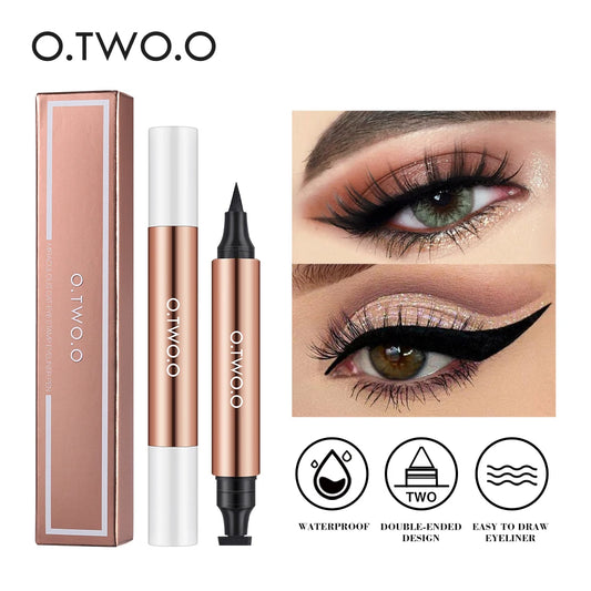 Eyeliner Stamp Black Liquid Eyeliner Pen Waterproof Fast Dry