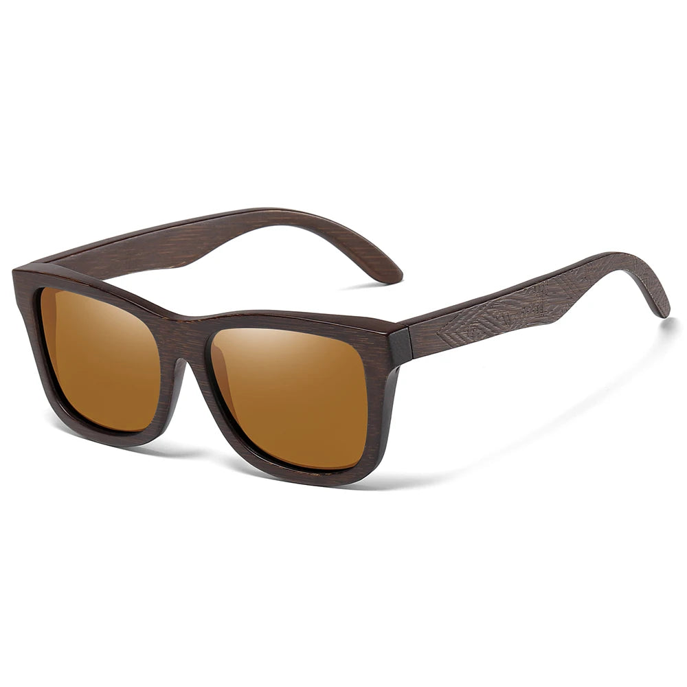 GM Natural Bamboo Wooden Sunglasses Polarized Glasses