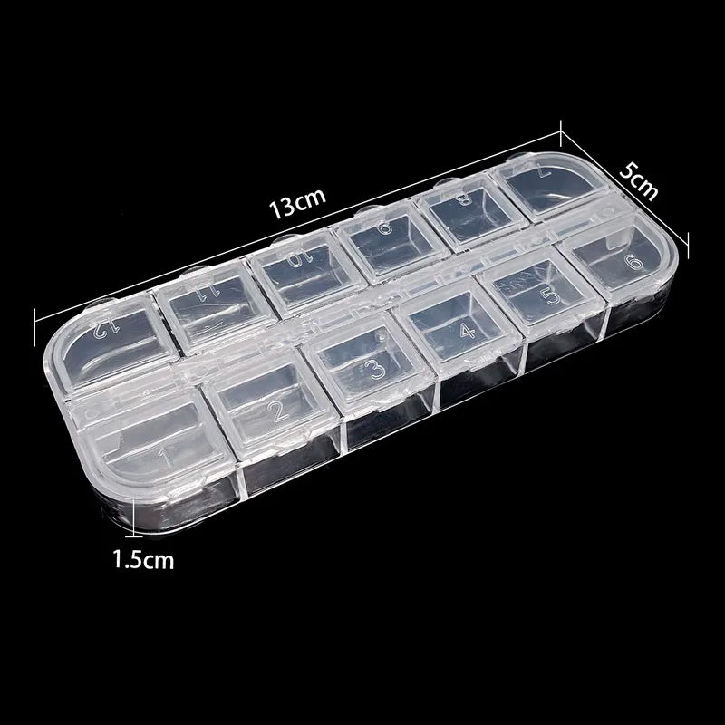 19 Style Plastic Storage Jewelry Box Compartment