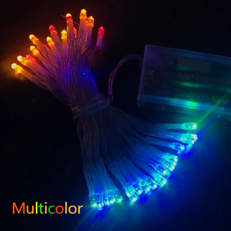 AA Battery Operated LED String Lights 10/20/40/80/160 for Xmas