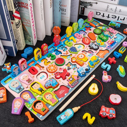 3D Preschool Children Educational Toys Wooden Montessori