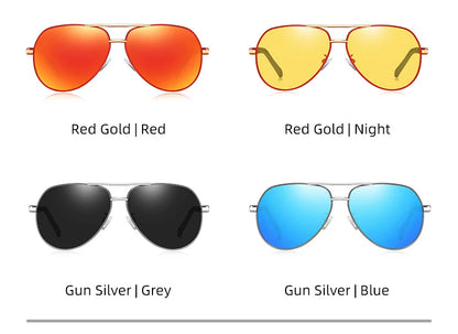 Aluminum Vintage Men's Sunglasses Men Polarized Coating