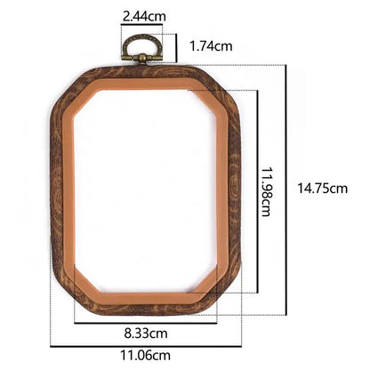 Sewing Tool Round Bamboo Embroidery Hoops Frame Set