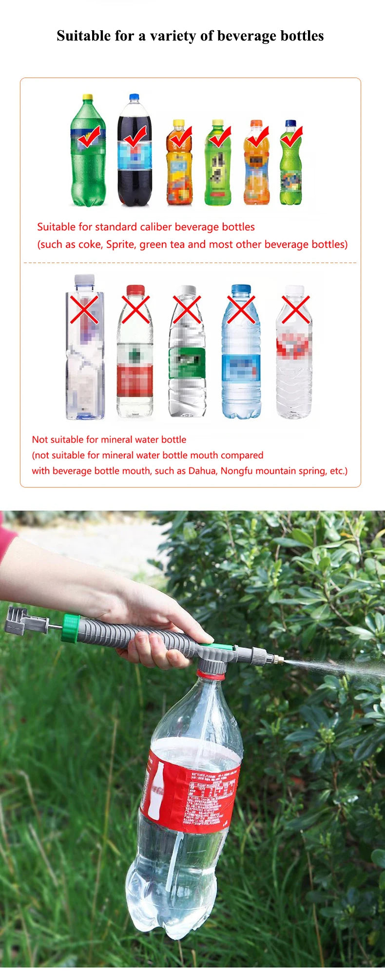 High Pressure Air Pump Manual Sprayer Head Nozzle