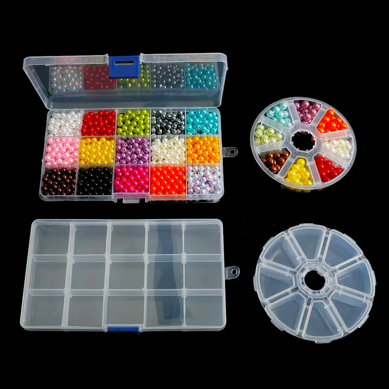 19 Style Plastic Storage Jewelry Box Compartment