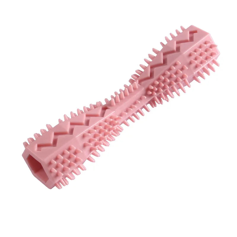 Dog Toothbrush Durable Dog Chew Toy Stick Soft Rubber